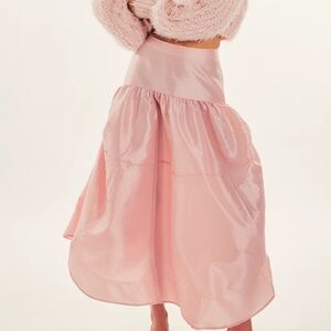 FREE PEOPLE EMERY DROP WAIST MIDI SKIRT SIZE L MSRP $128.00 NWOT